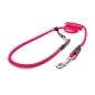 Preview: EASYLONG Hundeleine - M - 4m - pink mit schwarzen Punkten